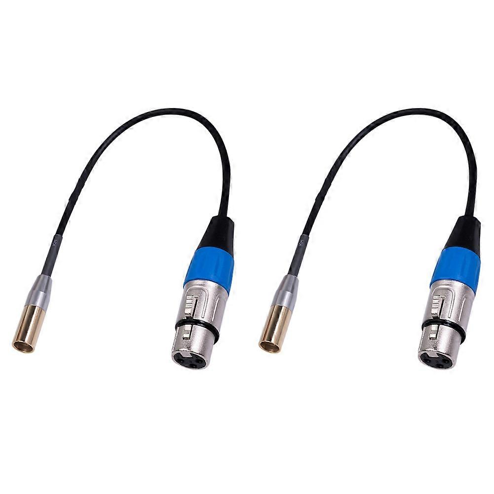REXLIS 2X 1FT Mini XLR Male to XLR Female Adapter Cable, 3-Pin Mini XLR to XLR Video Cable, for BMP