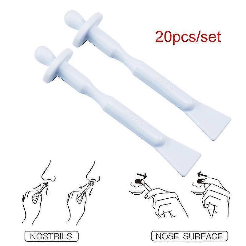 20 Pcs Nose Wax Stick Nasal Hair Removal Kit Natural Beeswax Safe Formula