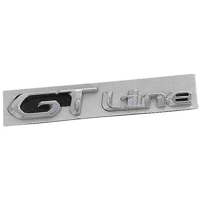 LOGO EMBLÈME GT Line Gris Silver pour Peugeot 208 308 508 2008 3008