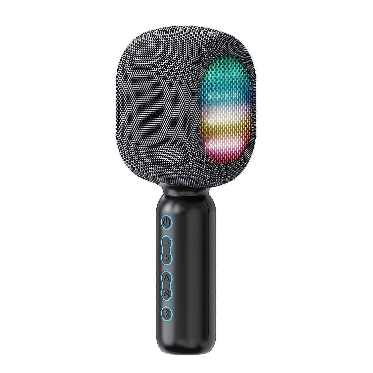 Wireless Bluetooth Karaoke Microphone with LED Lights, Handheld Karaoke Machine with Magic Sing for Kids Adults Gift