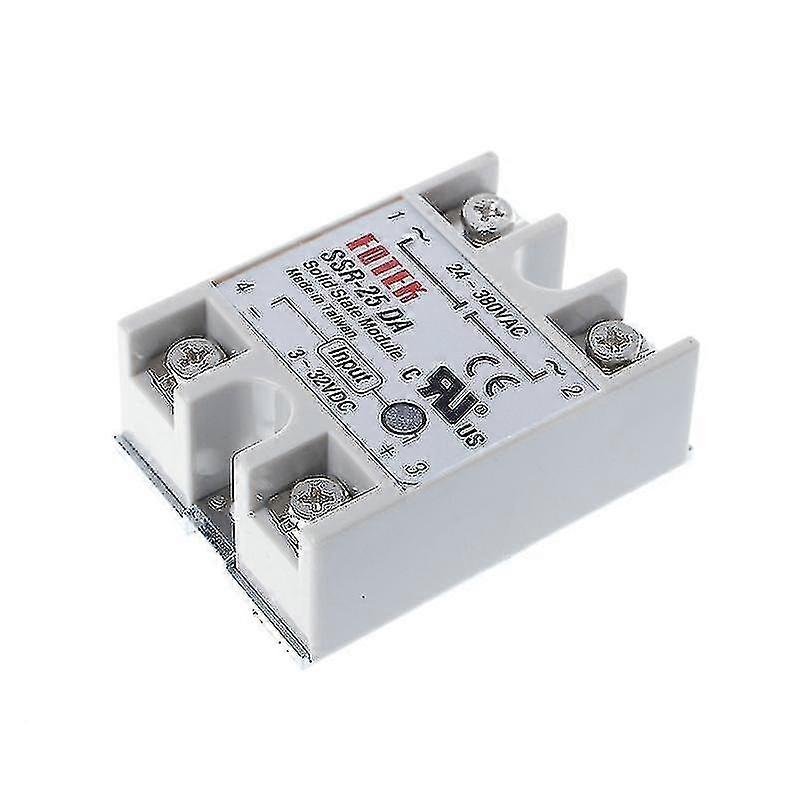 Solid State Relay Module Ssr-25da 25a 250v 3-32v Dc Input 24-380vac Output
