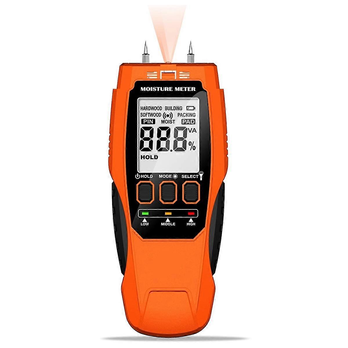 2 in 1 Moisture Meter, for Mold Self-Testing,Water Leak Detector,Moisture Sensor for Firewood,Drywa