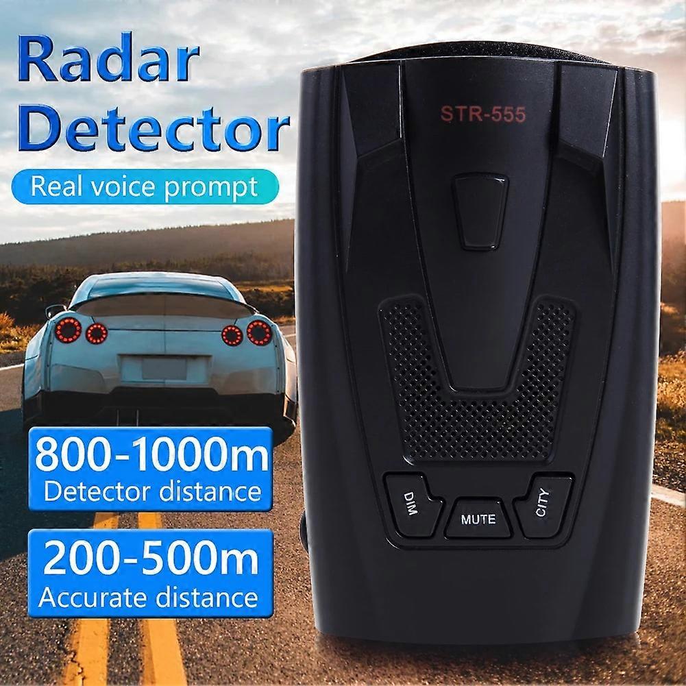STR-555 Car Anti Radar Detector English Russian Thai Voice Speed Alert X K Band