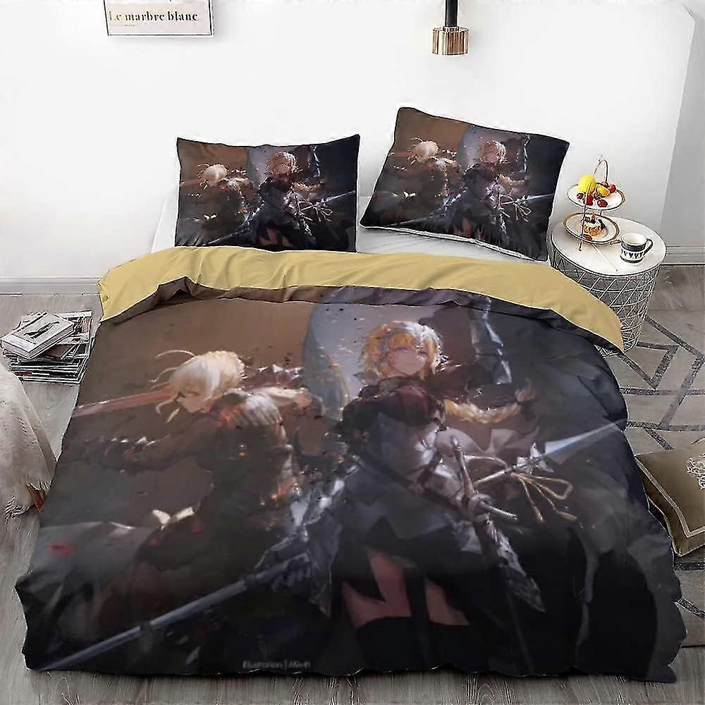 b2401 Povlečení Anime Objednat Mládež Dětské 3dílná sada povlečení 1 povlak na přikrývku a 2 povlaky na polštář Prostěradla gb2401