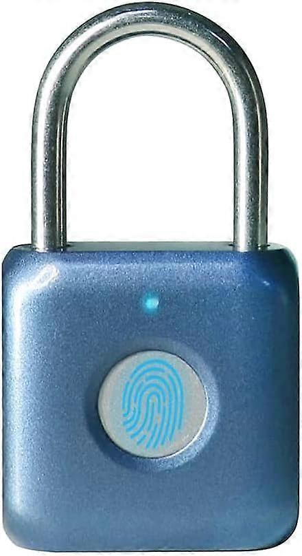 Mini Fingerprint Padlock (Blue)