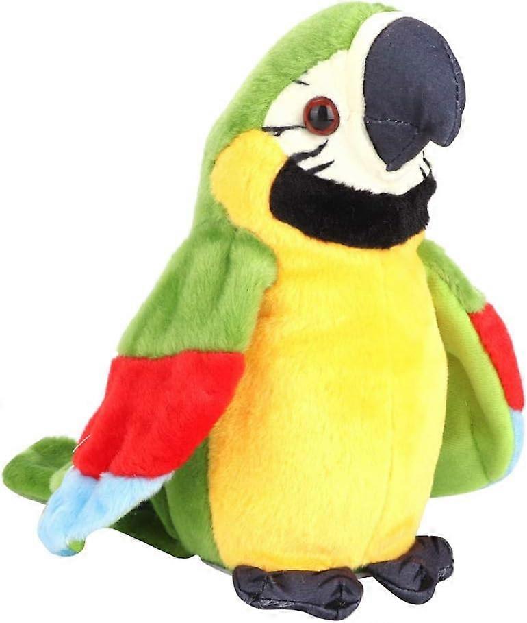 (Green) Talking Parrot, Electric Plush Talking Parrot Repeats What You Say