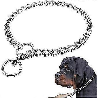 Supet Stainless Steel Dog Choke Chain Collar, Puppy Metal P Chain Slip Collar Pet Training Walking Choker