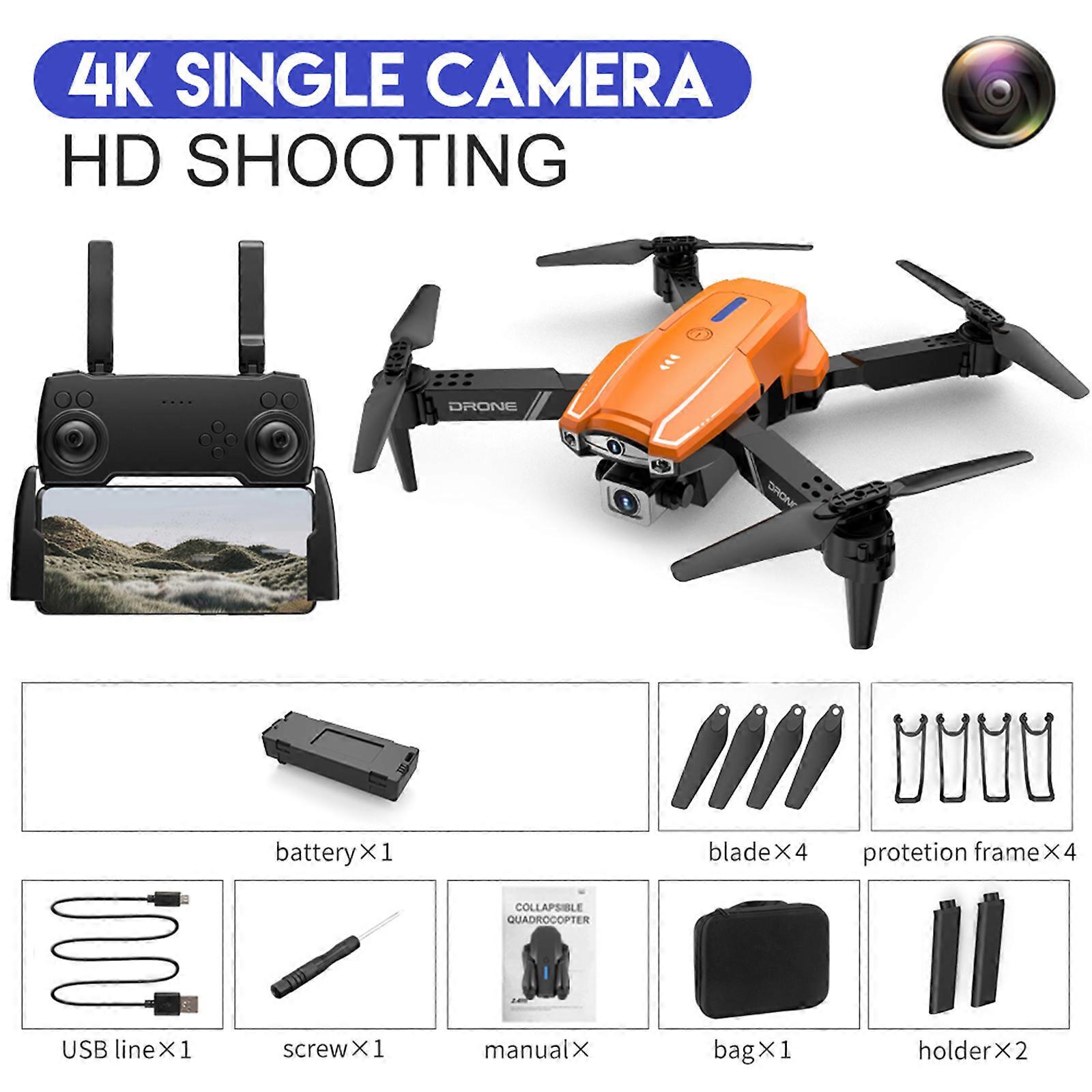 RCドローン6K RCクワッドコプター、HDカメラ付きFPV航空写真ブラシレスモーター