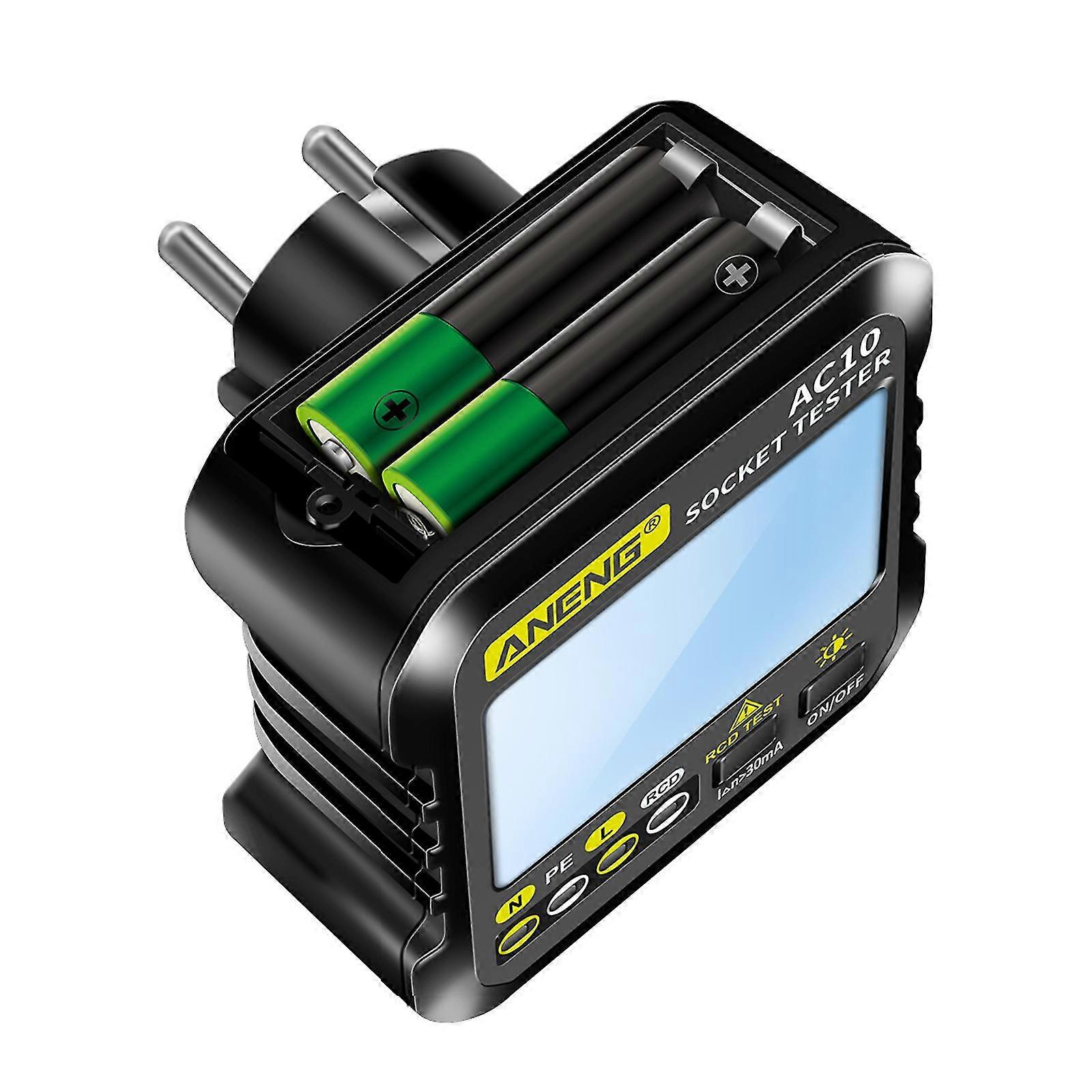 Us/eu Plug Digital Tester Socket Tester Plug Detector Zero Line Plug Polarity