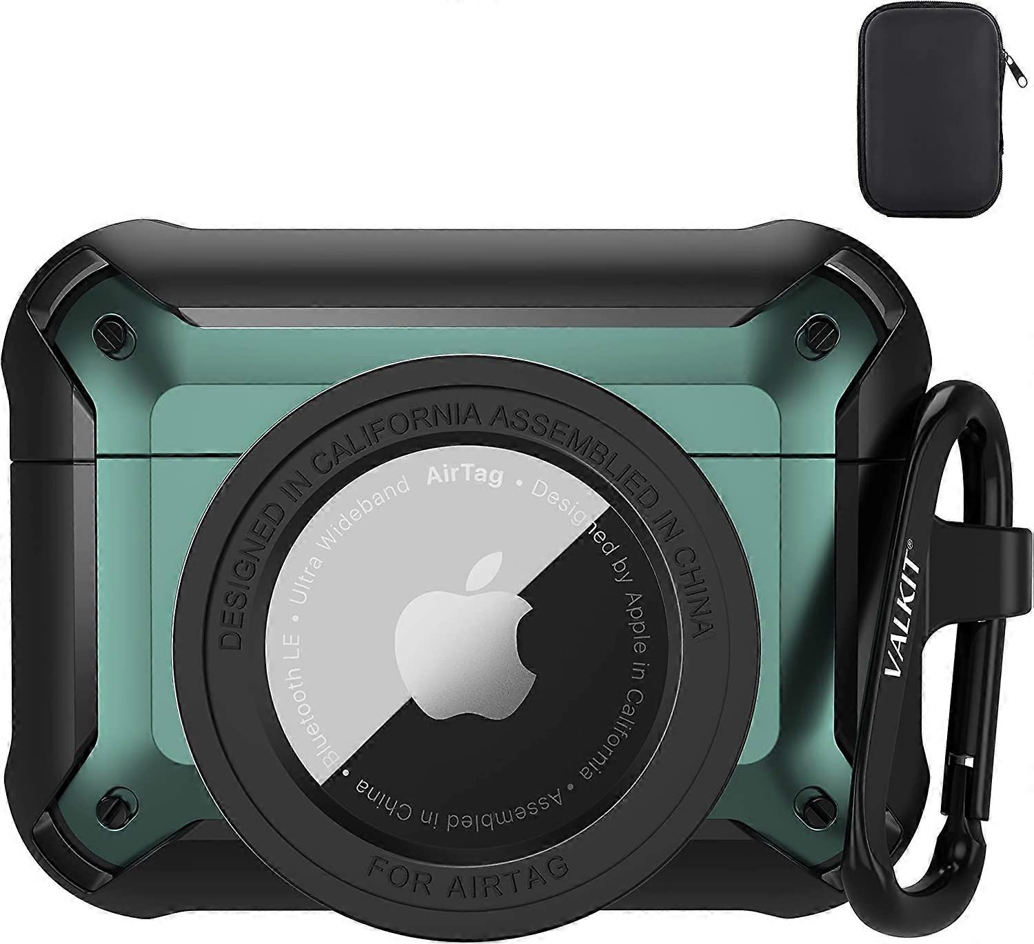 Valkit Compatible Airpods Pro Case and AirTags Case Cover, in