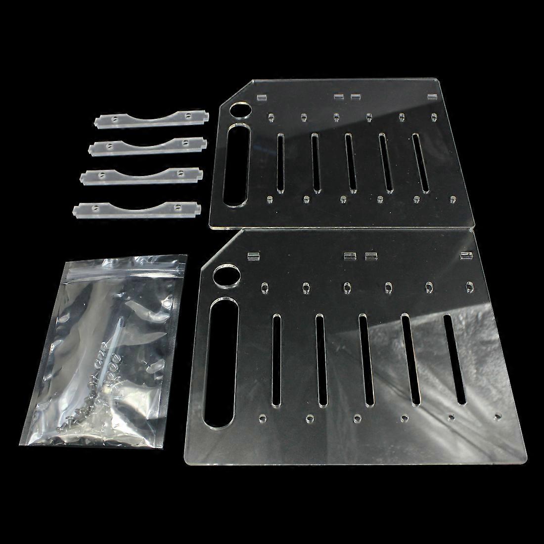 DIY Acrylic Hard Disk Shelf Transparent 3.5inch HDD Enclosure For 3/4/6/8/10 Hard Disk Expansion Card For Computer