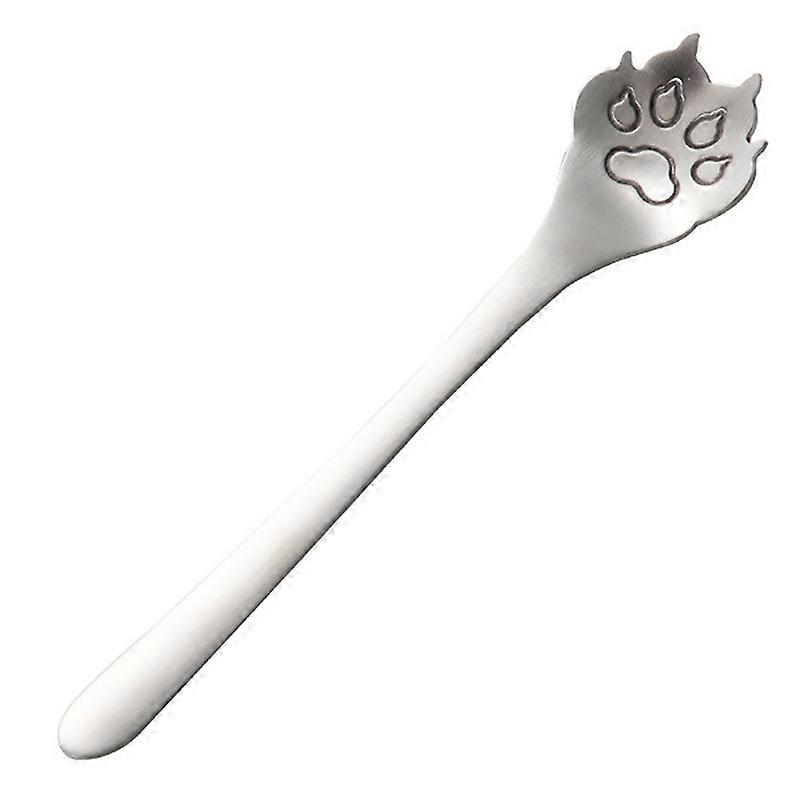Drăguț Dog Paw oțel inoxidabil long handle inghetata Desert cafea Lingura Flatware