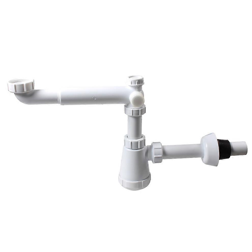 Universal siphon for bathroom sinks that saves space