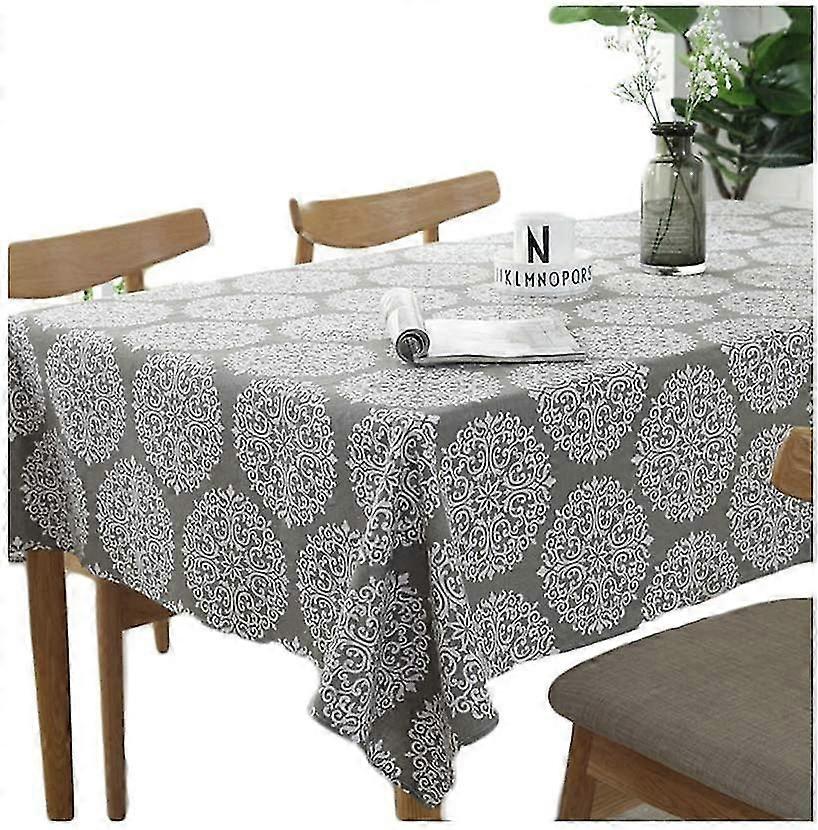 Gray Retro Tablecloth Rectangular Tablecloths