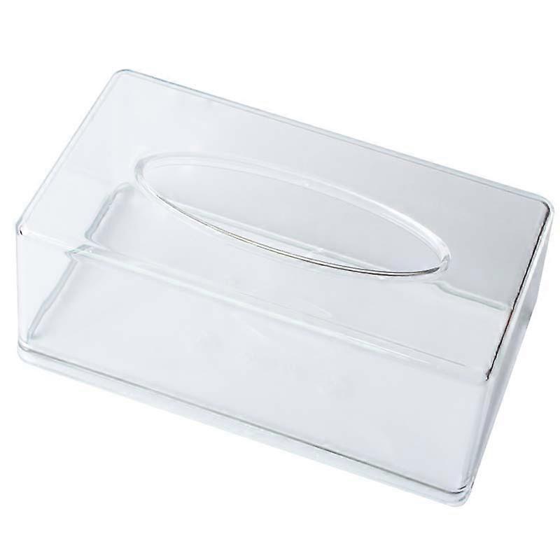 Ansiktsvev dispenser boks dekselholder klar akryl rektangel serviett arrangør for bad