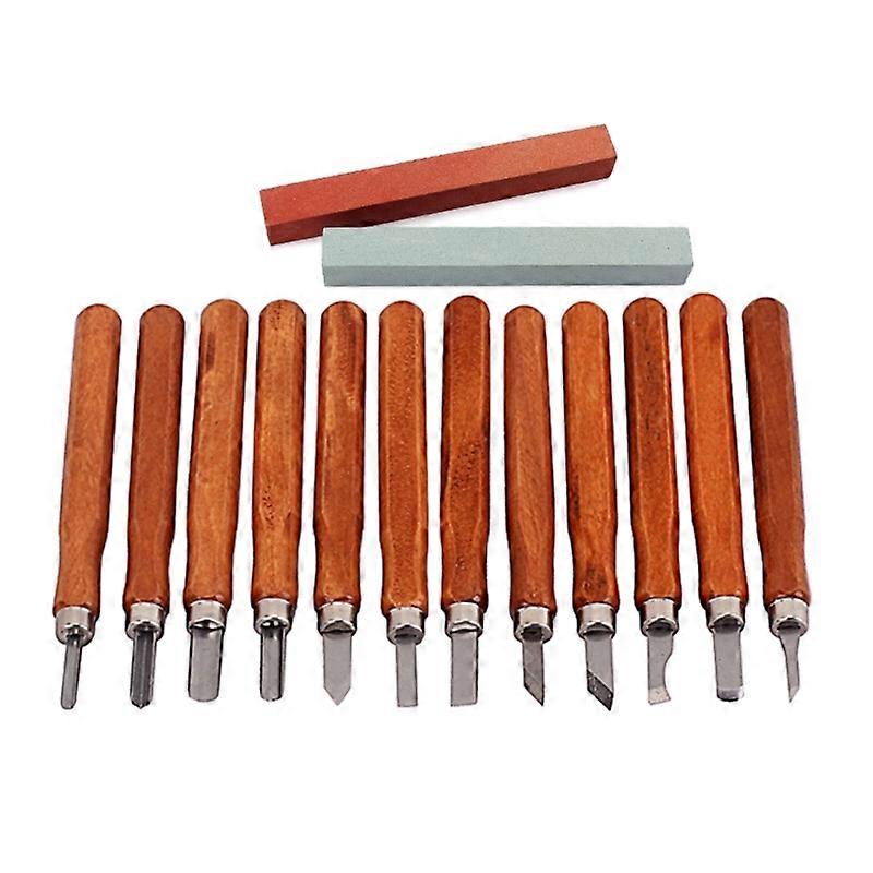 12Wood Carving Tools Kit Wood Carving Knife Kit Wood Gouges Spoon Carving Kit