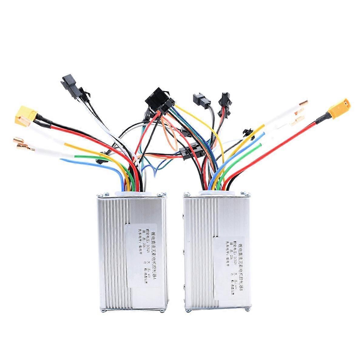 52V 25A 1200W JP Brushless DC Motor Electric Scooter Bike Controller A+B Dual Drive Motor Controlle