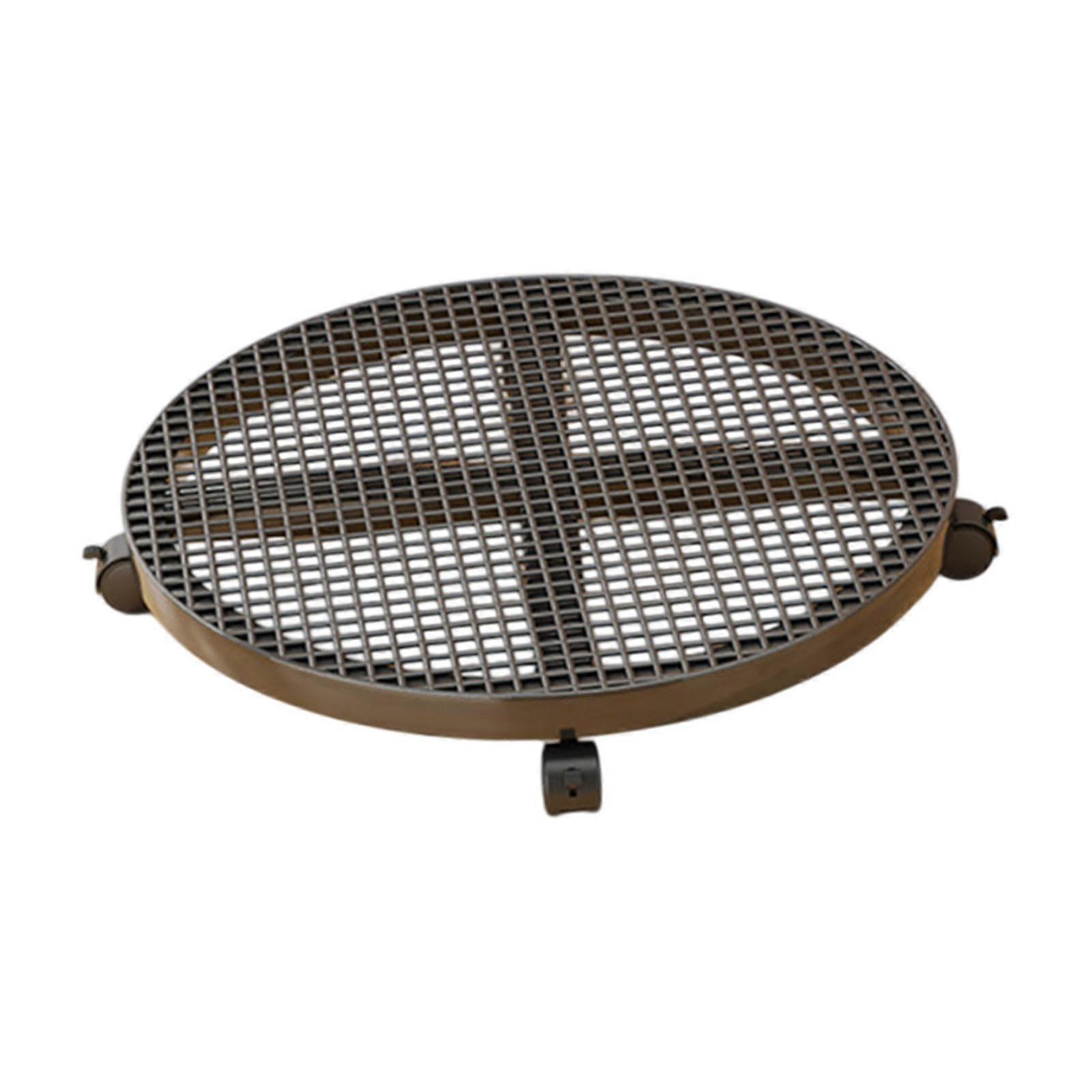 حامل محرك نباتات دائري بوعاء مع عجلات لمحبي نباتات الفناء أو سطح السفينة متجر كبير أسود