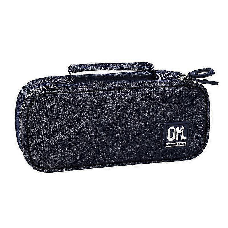 Trousse de rangement portable à compartiments multiples, grande capacité (bleu), 1 pièce