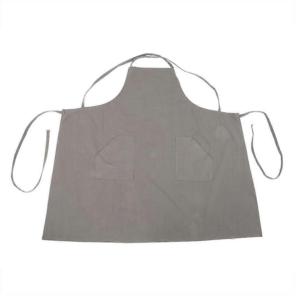 Kitchen Baking Apron Housework Clean Working Protection (Grey)
