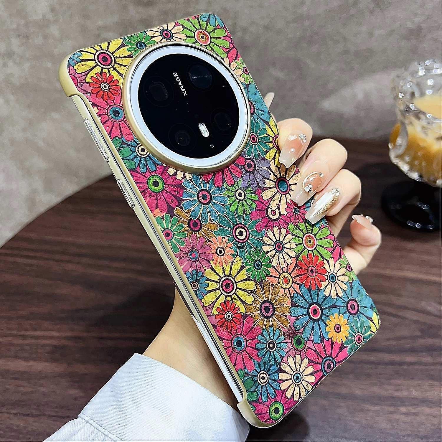 For Huawei Mate 70 Pro+ Mate 70 Pro PC Phone Case Compatible with MagSafe Embossed Pattern Mobile Co