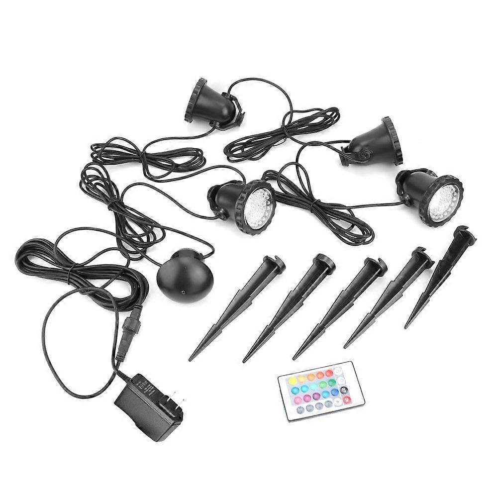 LED 10W RGB Rasenlampe Unterlicht mit Fernbedienung für Pool Garten 100-240V IP68 WasserdichtUS