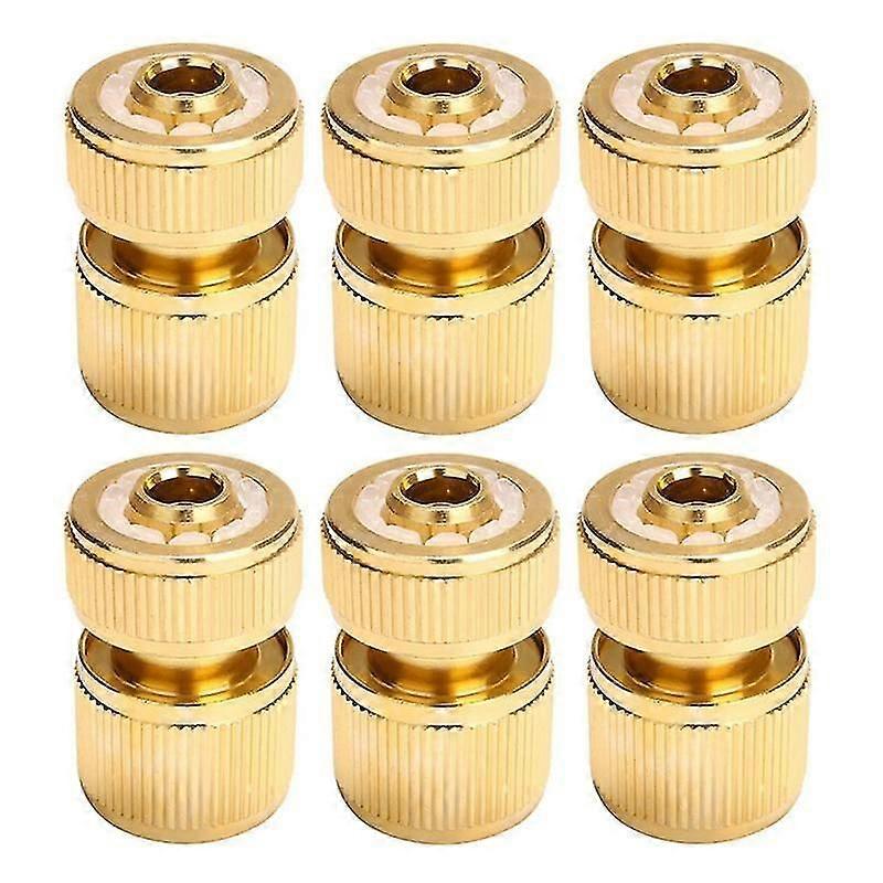 6Pcs Water Tap Hose Adaptor 1/2 Inch Pipe Connector Fitting Set Quick-Release Garden Hose Coupling Systems for Watering