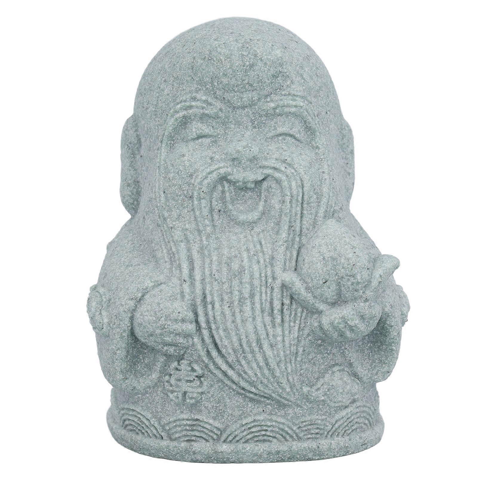 Chinese God of Longevity Statue: Feng Shui Lucky Ornament for Home & Office Decor