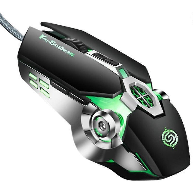 Type B Q7 RGB Gaming Mouse USB Wired 4000 DPI Mechanical Mouse Ergonomic Gamer Computer Mouse