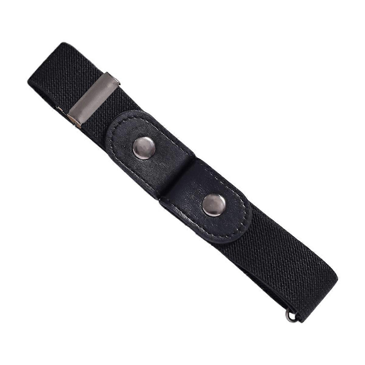 2-Pack No-Buckle Elastic Belt, Invisible Stretch Belt for Jeans