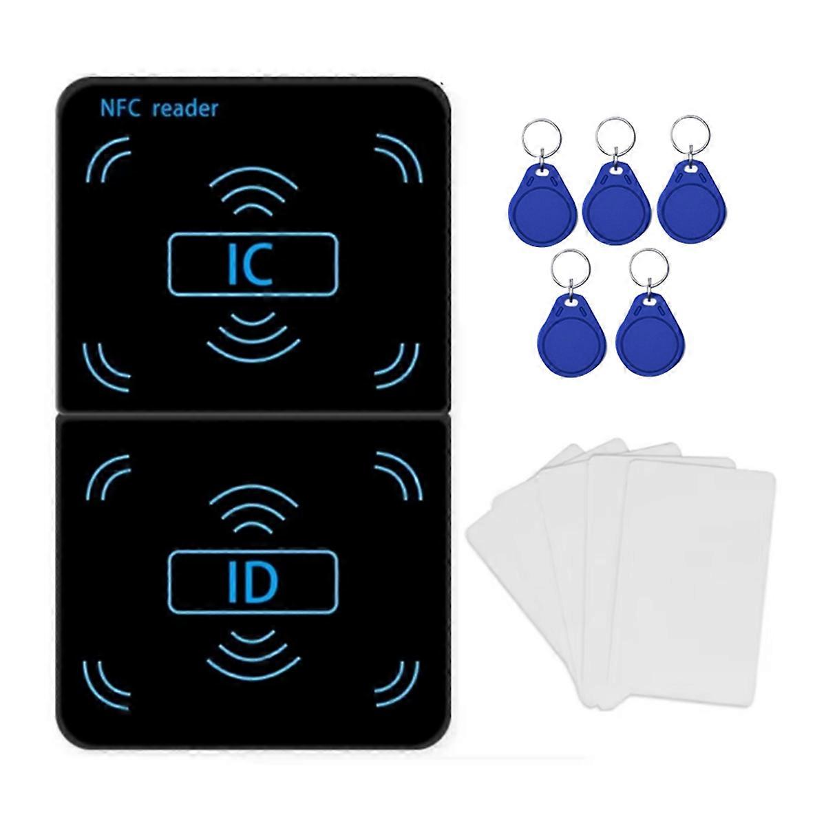 NFC Reader Writer Copier Duplicator 125Khz 13.56Mhz USB UID T5577 EM4305 RFID Keyfob Smart Card Tag