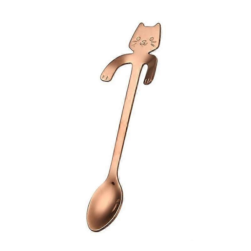 1 Pc Cute Cat Handle Small Spoon Ladle Hanging Coffee Spoon