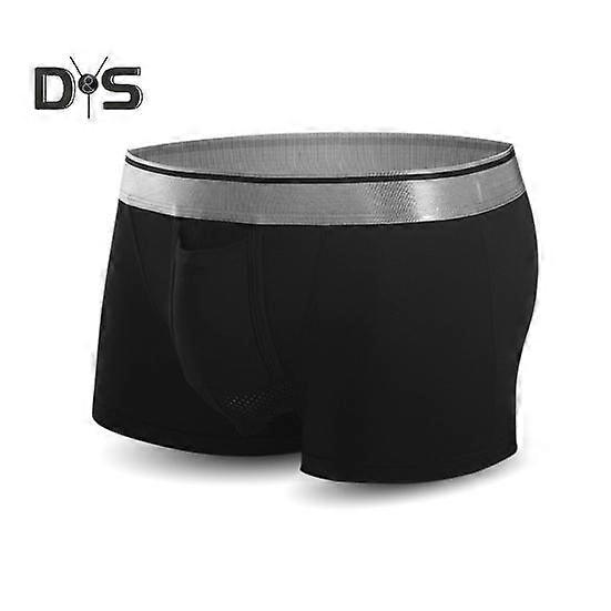 Sexy Men Mesh Underwear Ice Silk Mid rise Shorts Panties U Convex Pouch Separation Ultra Thin Breathable Shorts Underpants