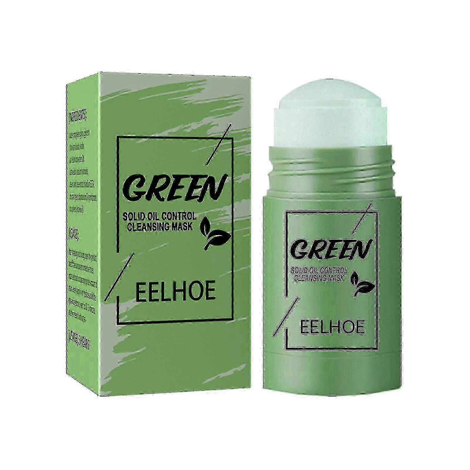 Cnlhq Eelhoe Green Tea Solid Mask English Version Deep Cleansing Moisturizing Shrinking Facial Smudge Stick