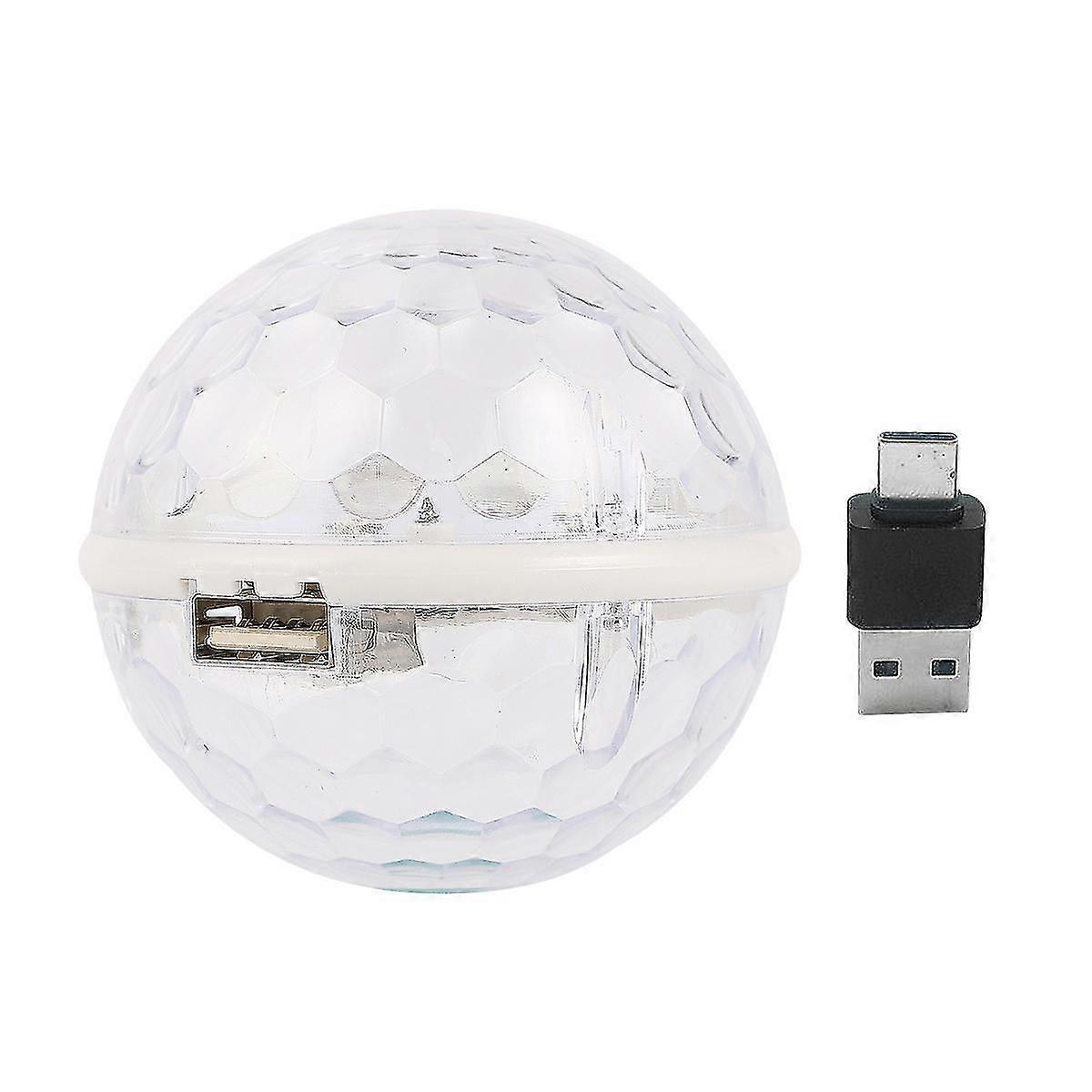 1pc Usb Mini Disco Lights Portable Light Usb Powered Led Stage Ball Dj Lighting