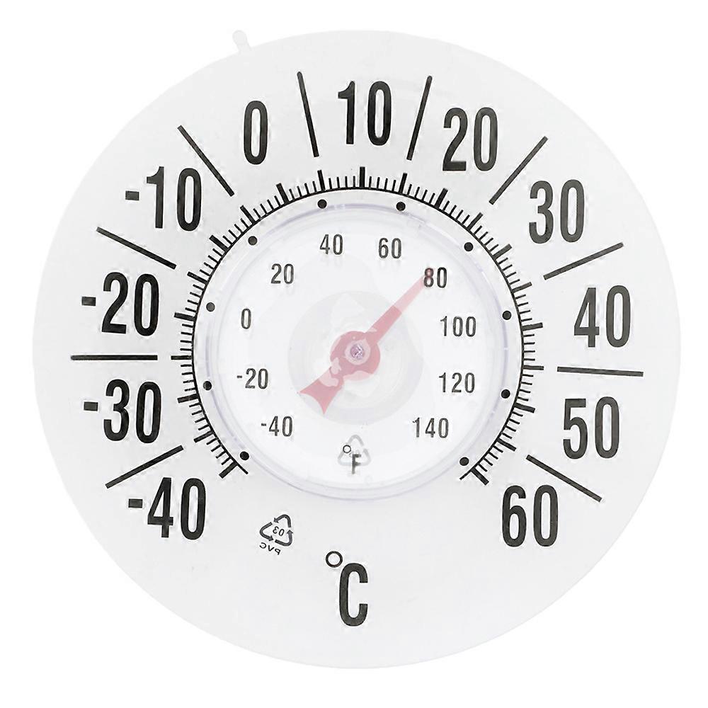 Window Sticker Thermometer, Indoor Outdoor, Large Dial
