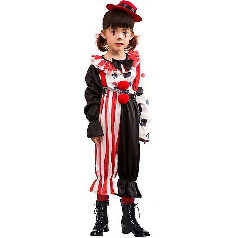 Halloween Costume Funny Clown Back Stage Performance Suit Children's Performance Clown Costume Male and Female