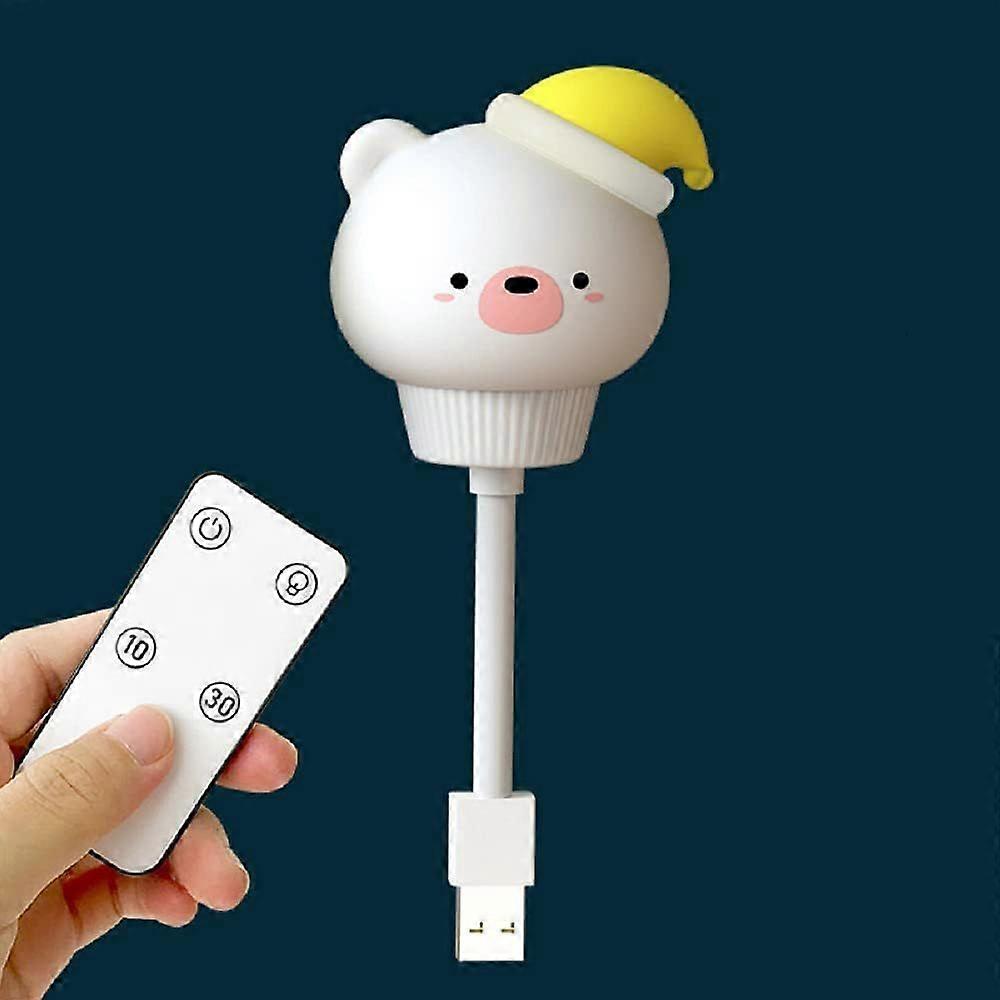 LED 나이트 라이트 어린이 나이트 램프 아이 방 장식 USB 램프 귀여운 (곰)