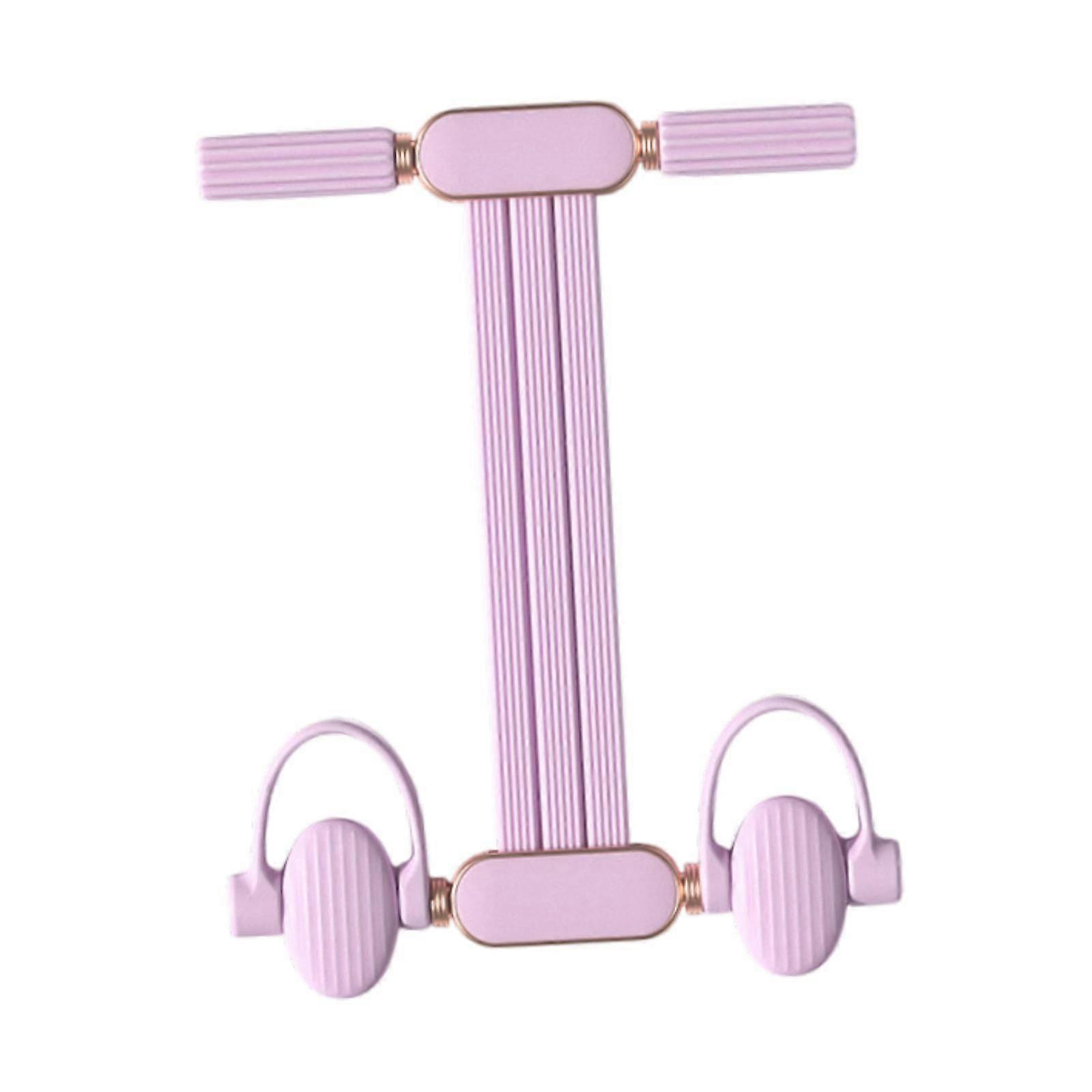 Pedal Resistance Band Fitness Elastic Sit up Pull Rope for Arm Abdomen Waist Purple