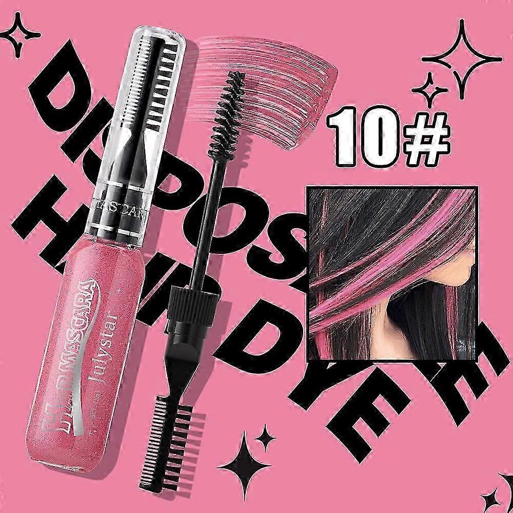 使い捨てのダブルヘアダイ、カラーハイライトダイ、多目的まつげと眉毛のヘアダイ、cosパーティーステージメイク染料コーム