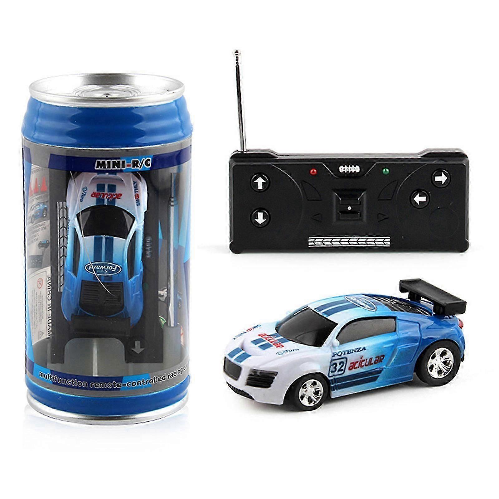 1 Set Remote Control Car with Roadblocks Mini Can Remote Control Car