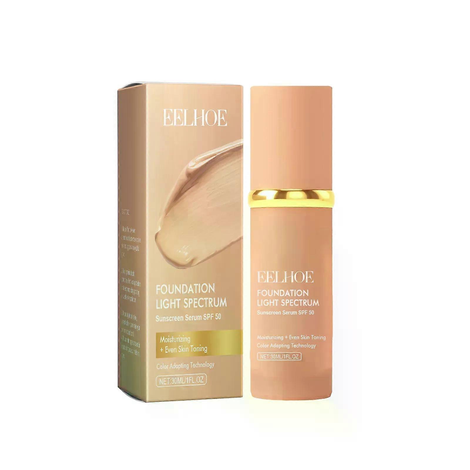 Liquid Face Foundation Spf 50 Temperature Change Professional High Coverage Makeup Base Waterproof Foundation Cosmetics