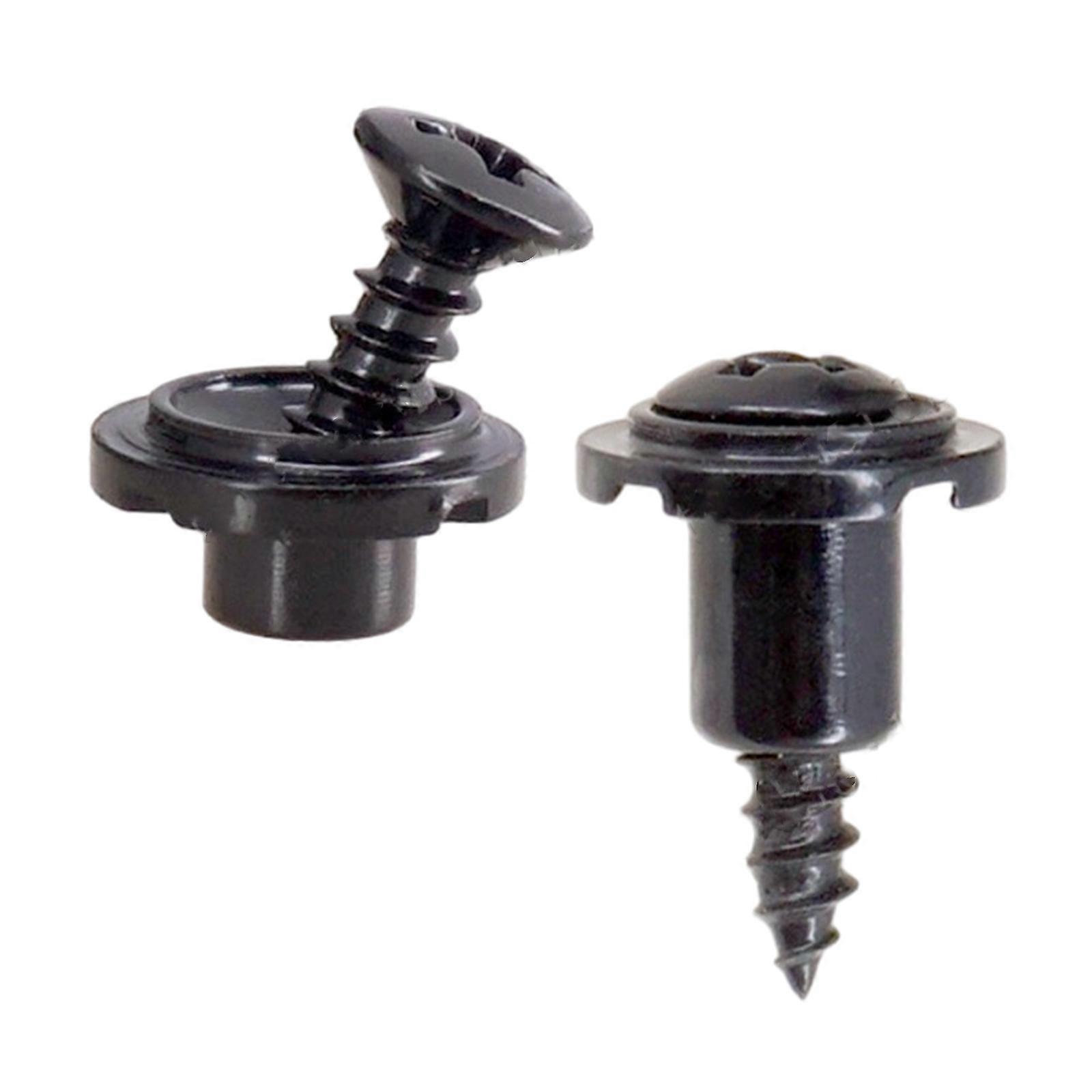 2pcs Round Slotted String Retainer Vintage Style String Trees Strings Retainer With Screw  Electric Guitar Accessories  Black