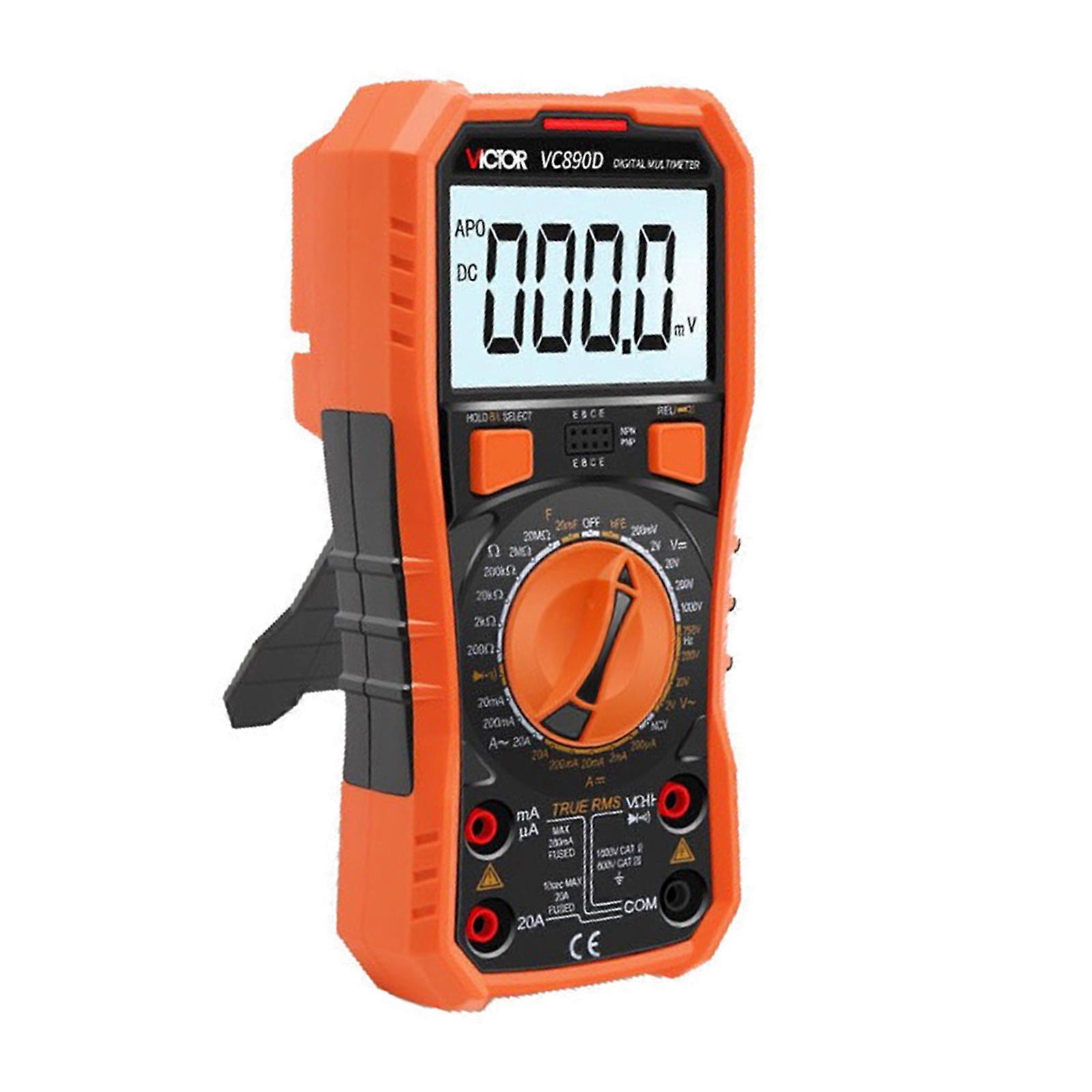 Digital Multimeter 1999 Counts Voltage Tester Measuring Voltage & Current, Resistance, Capacitance, Frequency Continuity