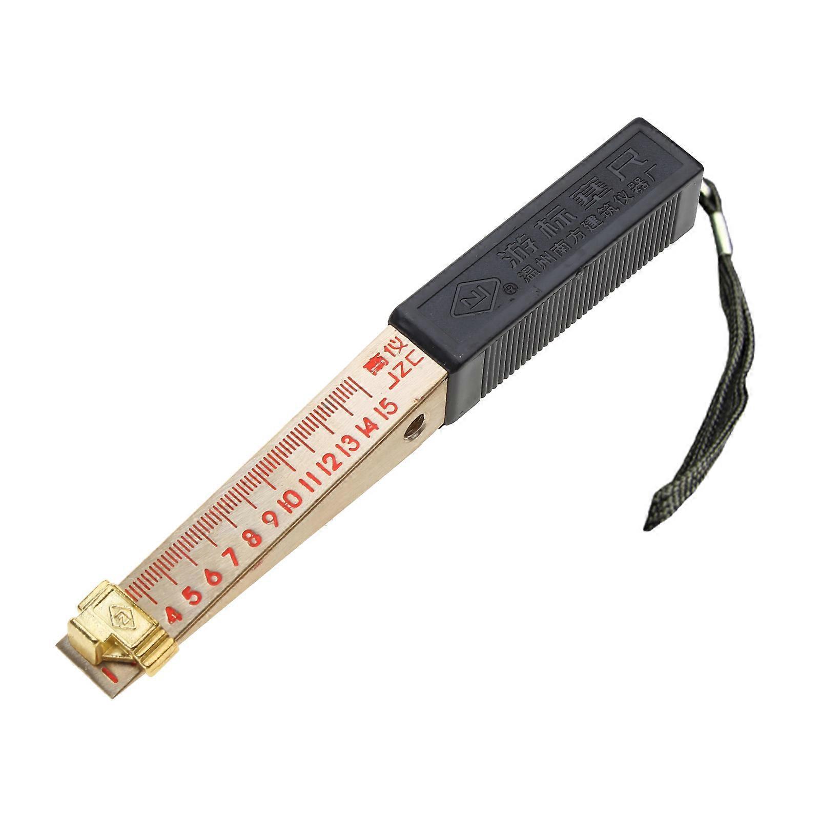 Feeler Gauge 1-15mm House Engineering Inspection Wedge- Shaped Vernier Feeler Gauge Flatness Measuring Tool 0.2mm/0.5mm