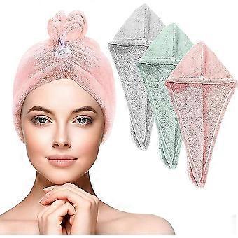 Turban Towel, 3 Pieces Towel, Turban Towel With Button, Headscarf Towel For Long