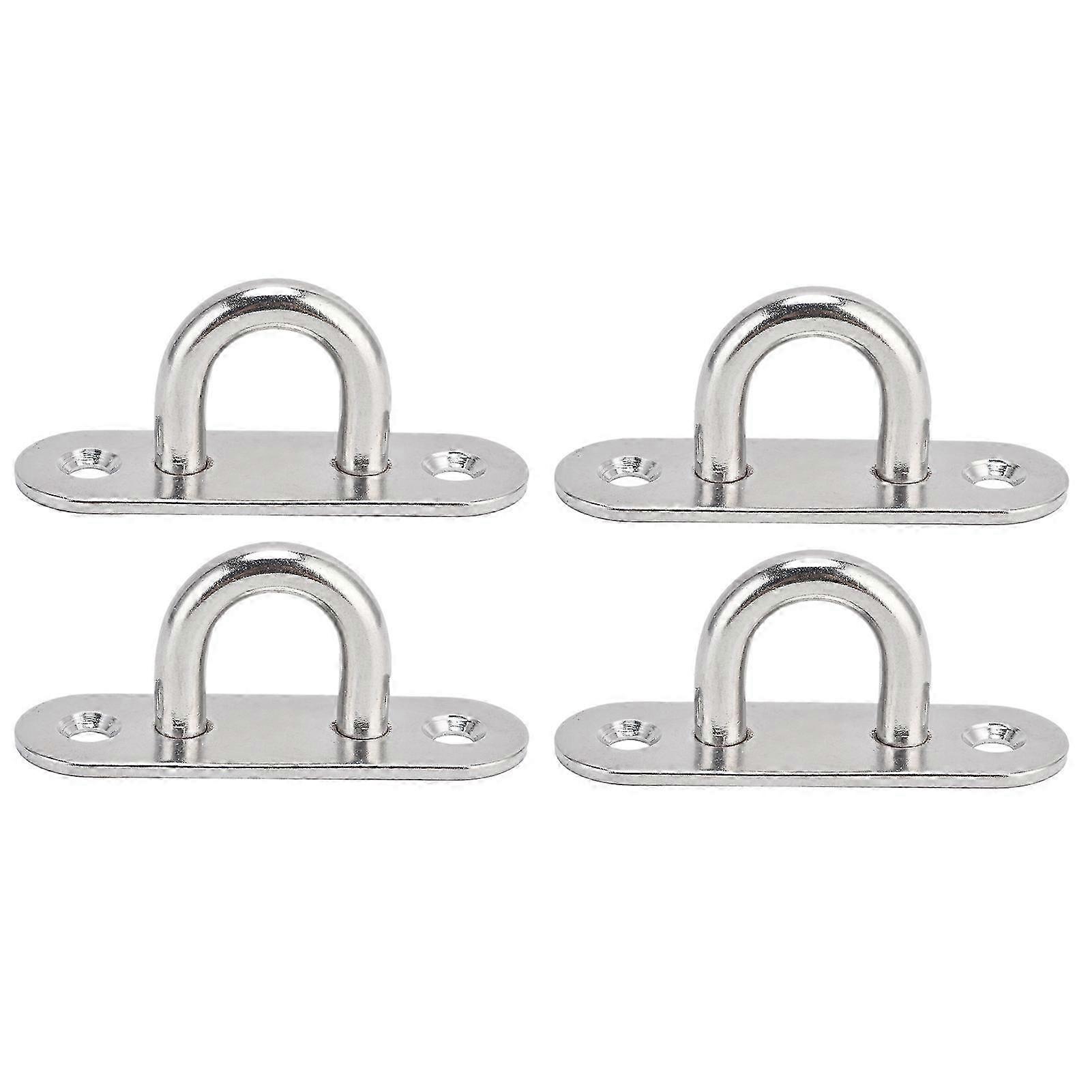 4stk ovale kroker maljen 304 rustfritt stål 8mm takpute øyeplate maskinvare stiftløkker