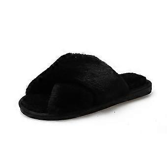 Mode Slipper Damen Warm gefütterter Memory-Schaum-Hausschuh Größe36-37