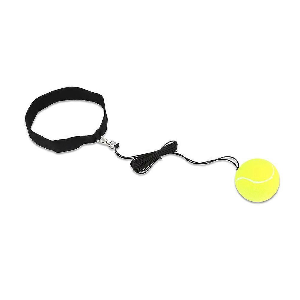 ציוד אגרוף קרב אגרוף כדור רפלקס עם סרט ראש לאימון אגרוף (צהוב)