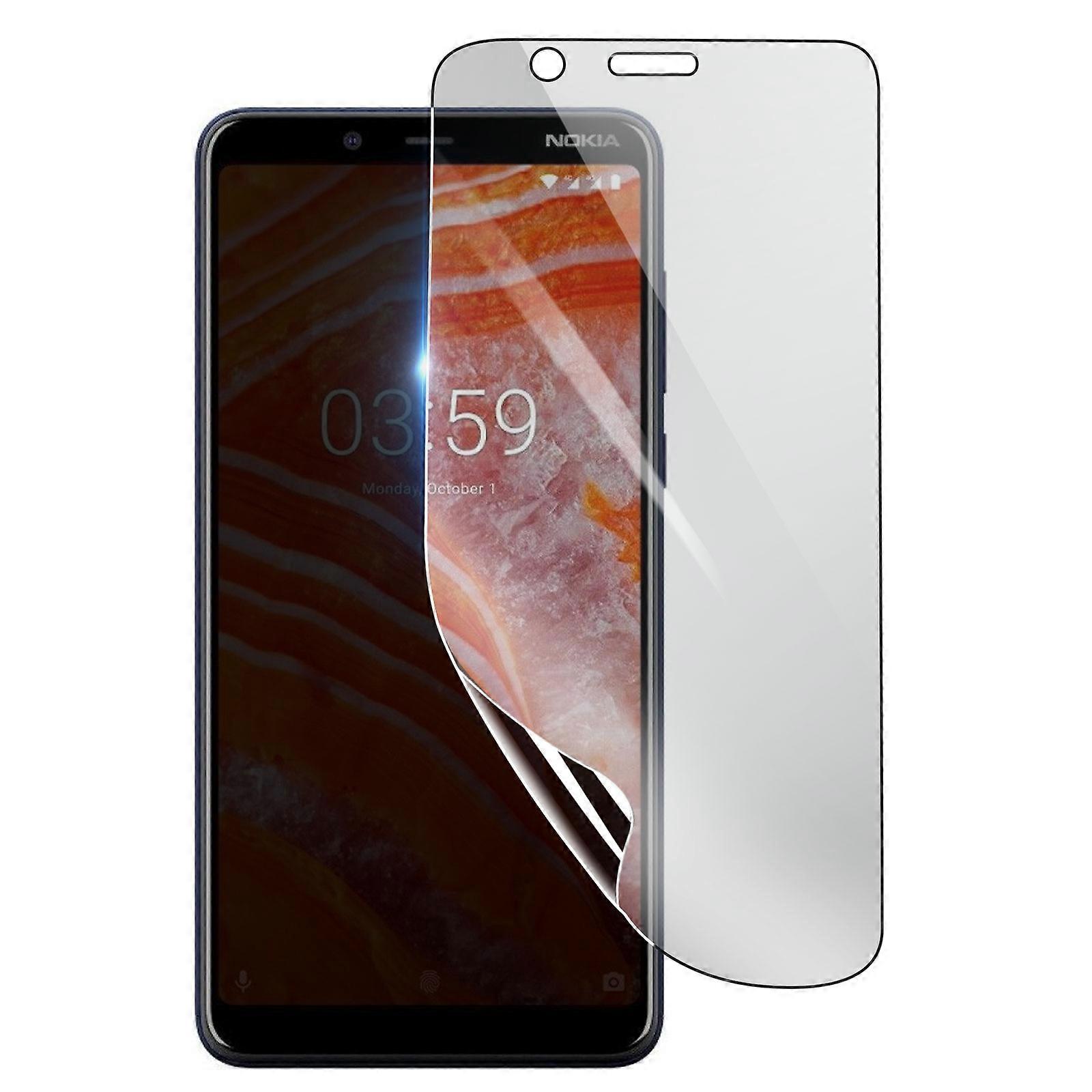 Shockproof Hydrogel Screen Protector for Nokia 3.1, Transparent